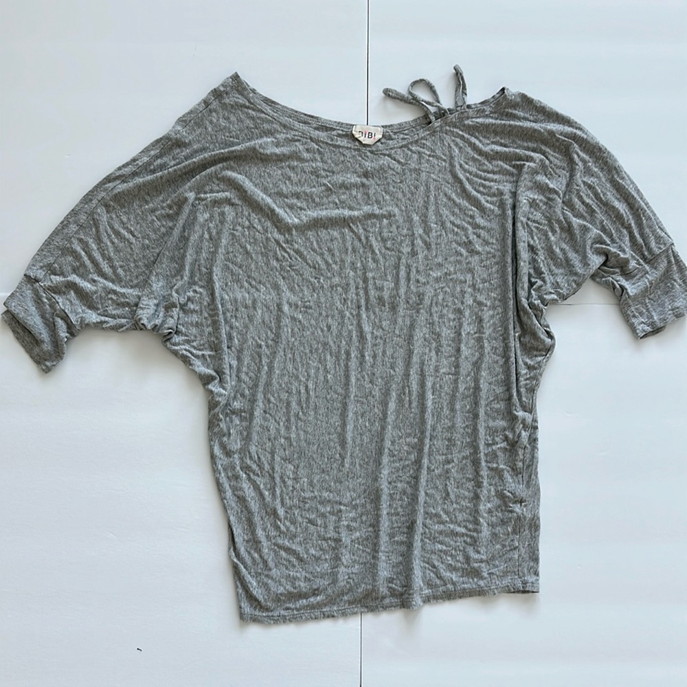 Bibi Grey Asymetrical‎ Top Sz SM